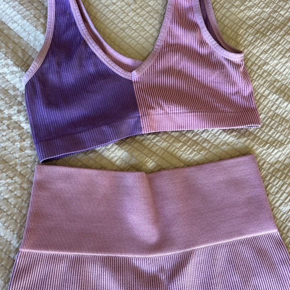 Colsie Lilac Ribbed Ensemble - Picture 4 of 8